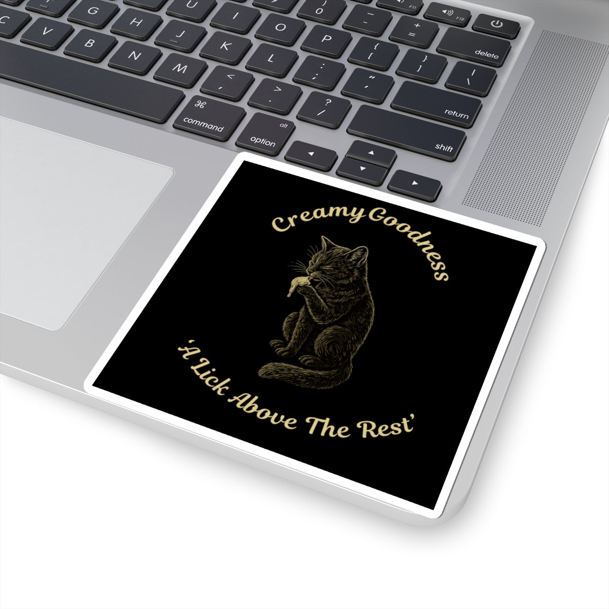 Creamy Goodness Cat Stickers - Cute Cat Art for Laptops, Notebooks, Gifts, Home Décor, Pet Lovers